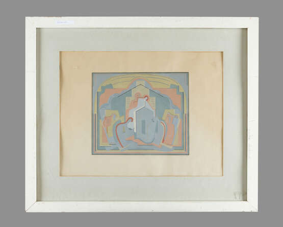 Albert Gleizes (1881-1953) composition, watercolour on paper, signed bottom right , framed - photo 1