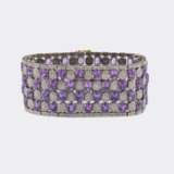 Exzeptionelles Amethyst Armband mit Brillant-Besatz. - фото 1