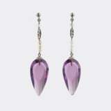 Paar Amethyst Ohrhänger. - фото 1