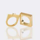Zwei Designer Goldringe. - photo 1