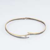 Hadfried Rinke Goldschmied, Worpswede. Halsreif mit Brillant. - photo 1