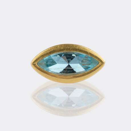 Hadfried Rinke Goldschmied, Worpswede. Aquamarin Ring. - photo 1