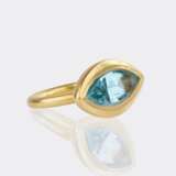 Hadfried Rinke Goldschmied, Worpswede. Aquamarin Ring. - photo 2