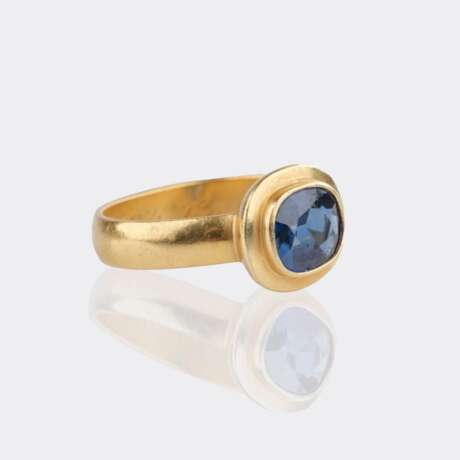 Hadfried Rinke Goldschmied, Worpswede. Saphir Ring. - photo 2 Hadfried Rinke Goldschmied, Worpswede. Saphir Ring. - photo 2