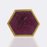 Hadfried Rinke Goldschmied, Worpswede. Brosche mit Rubinscheibe. - photo 1