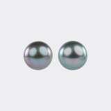 Tahitiperlen Schmuckset mit Collier und Ohrsteckern. - Foto 3