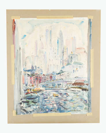 E.Kaufman, New York, watercolour on paper, signed - photo 1