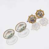 Zwei Paar Manschettenknöpfe 'Pirat' und 'Fisch'. - Foto 1