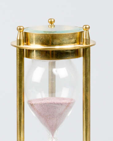Hour glass, with compass, bronze, glass, 20.century - Foto 3