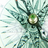 compass under glass, with wind-rose, 20.century - Foto 3