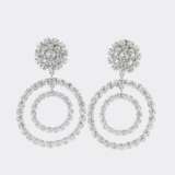 Christian Dior. Paar prachtvoller Strass Ohrhänger-Clips. - photo 1