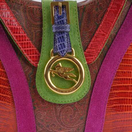 Etro gegr. 1968 Mailand. Paisley-Jacquard Bag mit Lederbesatz. - photo 5