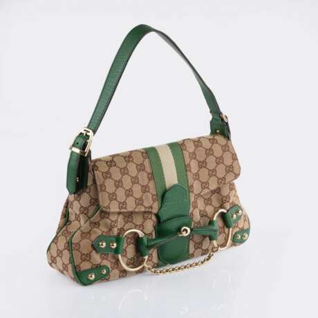 Gucci gegr. 1921 in Florenz. Horsebit Bag Green. - фото 2 Gucci gegr. 1921 in Florenz. Horsebit Bag Green. - фото 2