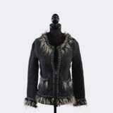 Chanel gegr. 1910 Paris. Alpaka-Kashmir Jacke mit Kunstfell. - фото 1