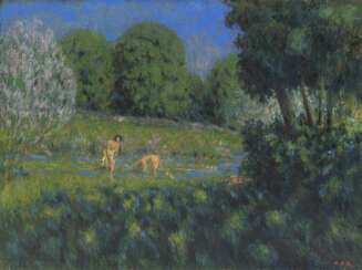 Ker Xavier Roussel (Chène 1867 - L'Étang-la-Ville 1944). Badende.