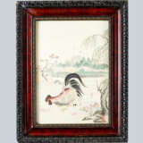6 Asian woodcuts, coloured, framed - photo 3