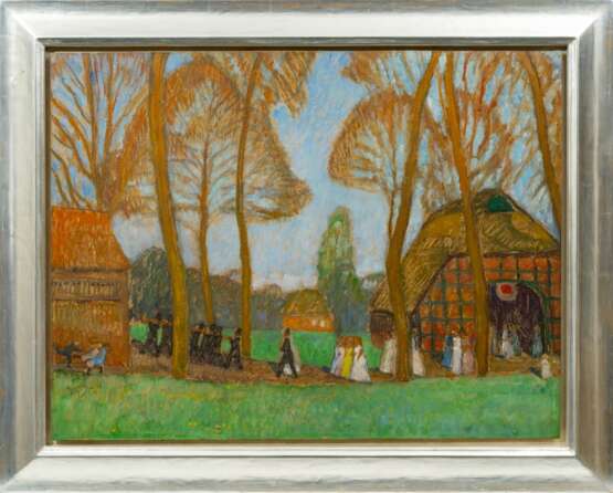 Otto Modersohn (Soest 1865 - Fischerhude 1943). Hochzeitszug. - photo 2