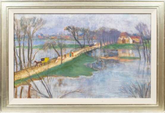Otto Modersohn (Soest 1865 - Fischerhude 1943). Überschwemmung. - photo 2