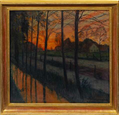 Otto Modersohn (Soest 1865 - Fischerhude 1943). Abendlandschaft. - фото 2