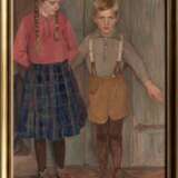 Fritz Mackensen (Braunschweig 1866 - Worpswede 1953). Zwei Kinder aus 'Drei Generationen'. - Foto 2