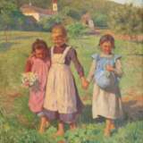 Karl Feiertag (Klosterneuburg 1874 - Klosterneuburg 1944). Glückliche Mädchen. - Foto 1