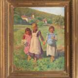 Karl Feiertag (Klosterneuburg 1874 - Klosterneuburg 1944). Glückliche Mädchen. - Foto 2