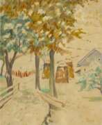 Ernst Eitner. Ernst Eitner (Hamburg 1867 - Hamburg 1955). Bäume im Herbst.