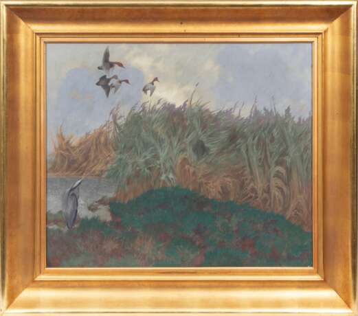 Friedrich Lissmann (Bremen 1880 - Ypern 1915). Einfallende Tafelenten. - photo 2