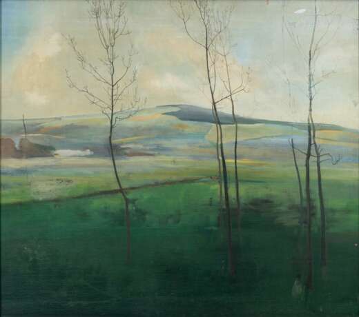 Franz Lenk (Langenbernsdorf 1898 - Fellbach 1968). Bäume am See. - photo 1