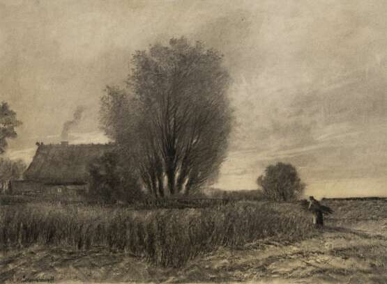 Paul Müller-Kaempff (Oldenburg/O. 1861 - Berlin 1941). Bei Ahrenshoop. - photo 1 Paul Müller-Kaempff (Oldenburg/O. 1861 - Berlin 1941). Bei Ahrenshoop. - photo 1