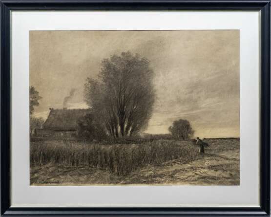 Paul Müller-Kaempff (Oldenburg/O. 1861 - Berlin 1941). Bei Ahrenshoop. - photo 2 Paul Müller-Kaempff (Oldenburg/O. 1861 - Berlin 1941). Bei Ahrenshoop. - photo 2