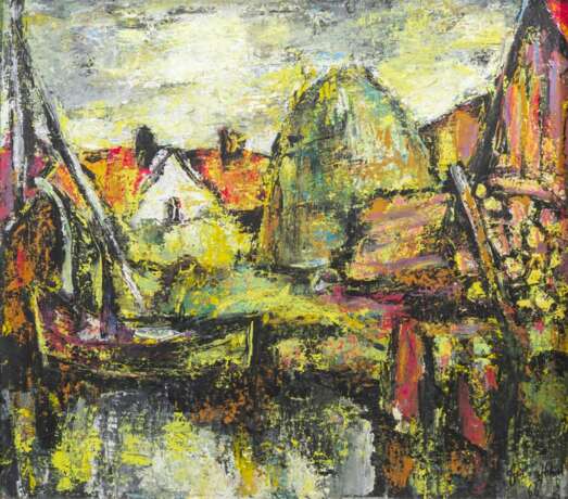 Karl Eulenstein (Memel 1892 - Berlin 1981). Heuernte. - photo 1 Karl Eulenstein (Memel 1892 - Berlin 1981). Heuernte. - photo 1