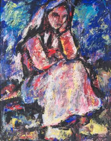 Karl Eulenstein (Memel 1892 - Berlin 1981). Nachdenklich. - photo 1 Karl Eulenstein (Memel 1892 - Berlin 1981). Nachdenklich. - photo 1