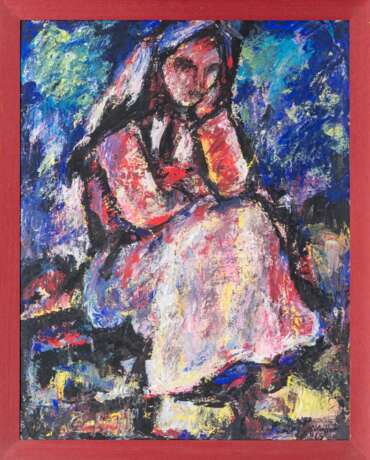 Karl Eulenstein (Memel 1892 - Berlin 1981). Nachdenklich. - photo 2 Karl Eulenstein (Memel 1892 - Berlin 1981). Nachdenklich. - photo 2