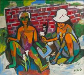 Friedrich Karl Gotsch (Pries/Kiel 1900 - Schleswig 1984). Die Neusiedler.