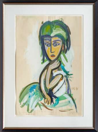 Friedrich Karl Gotsch (Pries/Kiel 1900 - Schleswig 1984). Die Hannoveranerin. - фото 2 Friedrich Karl Gotsch (Pries/Kiel 1900 - Schleswig 1984). Die Hannoveranerin. - фото 2