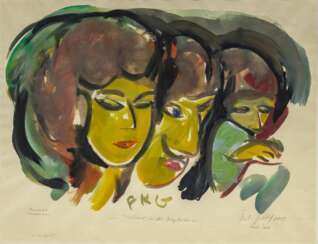 Friedrich Karl Gotsch (Pries/Kiel 1900 - Schleswig 1984). Italiener in der Bergbahn.