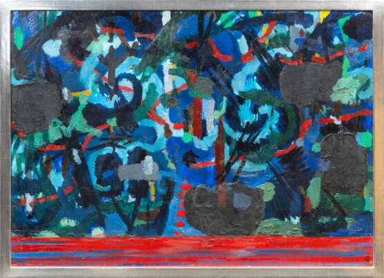 Karl Kluth (Halle/Saale 1898 - Hamburg 1972). Straße an nächtlichem Wald. - Foto 2 Karl Kluth (Halle/Saale 1898 - Hamburg 1972). Straße an nächtlichem Wald. - Foto 2