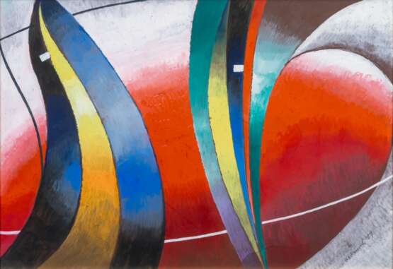 Max Olderock (Hamburg 1895 - Hamburg 1972). Abstrakte Komposition. - Foto 1 Max Olderock (Hamburg 1895 - Hamburg 1972). Abstrakte Komposition. - Foto 1