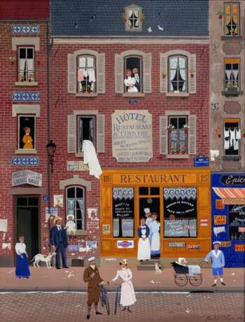 Michel Delacroix (Paris 1933). Hotel Restaurant de l'Univers. - photo 1 Michel Delacroix (Paris 1933). Hotel Restaurant de l'Univers. - photo 1