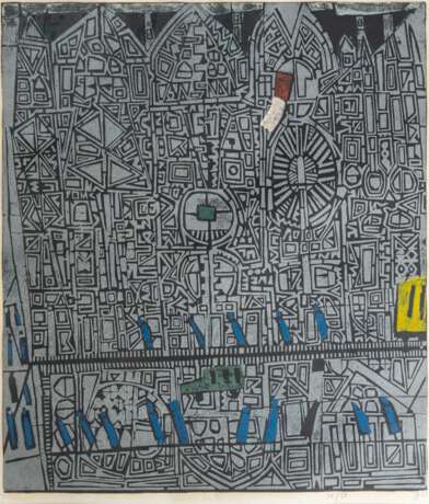 Horst Janssen (Hamburg 1929 - Hamburg 1995). Mönckebergstraße. - фото 1