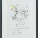 Horst Janssen (Hamburg 1929 - Hamburg 1995). Selbstportrait als starker Raucher. - photo 2