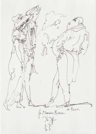 Horst Janssen (Hamburg 1929 - Hamburg 1995). Für Monsieur Reese. - photo 1 Horst Janssen (Hamburg 1929 - Hamburg 1995). Für Monsieur Reese. - photo 1