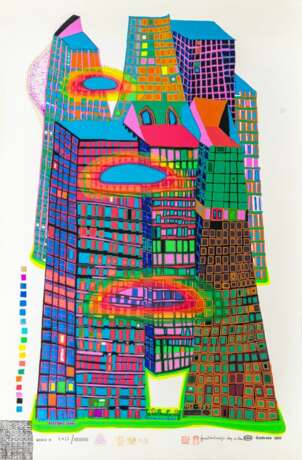 Friedensreich Hundertwasser (Wien 1928 - vor Australien 2000). Good Morning City - Bleeding Town. - фото 1