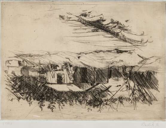 Georg Baselitz (Deutschbaselitz 1938). One Week IV. - Foto 1 Georg Baselitz (Deutschbaselitz 1938). One Week IV. - Foto 1