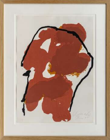 Emil Schumacher (Hagen 1912 - San José/Ibiza 1999). Ibiza. - Foto 2 Emil Schumacher (Hagen 1912 - San José/Ibiza 1999). Ibiza. - Foto 2