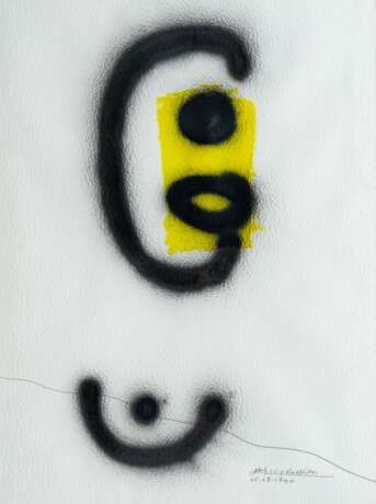 Gérard Zlotykamien (Paris 1940). Éphémère jaune. - Foto 1 Gérard Zlotykamien (Paris 1940). Éphémère jaune. - Foto 1