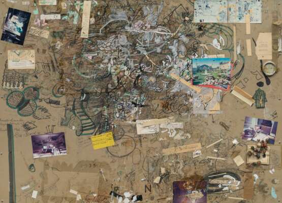 Dieter Roth (Hannover 1930 - Basel 1998). Bürotischmatte. - photo 1 Dieter Roth (Hannover 1930 - Basel 1998). Bürotischmatte. - photo 1