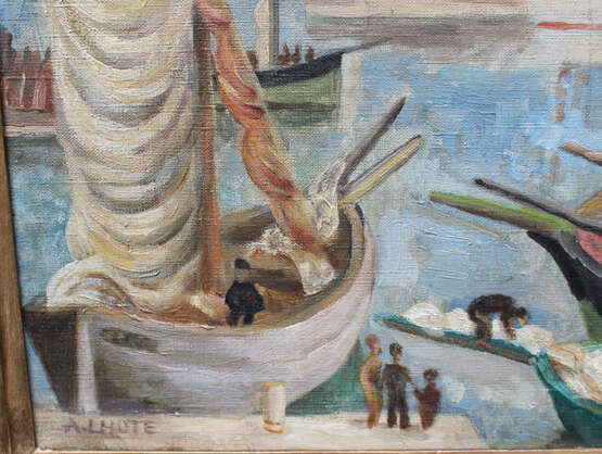 Artist 20.Century, St. Tropez, oil canvas, signed, framed - Foto 3