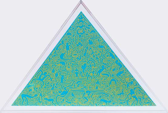 Keith Haring (Reading/Pennsylvania 1958 - New York 1990). Pyramid. - photo 2 Keith Haring (Reading/Pennsylvania 1958 - New York 1990). Pyramid. - photo 2